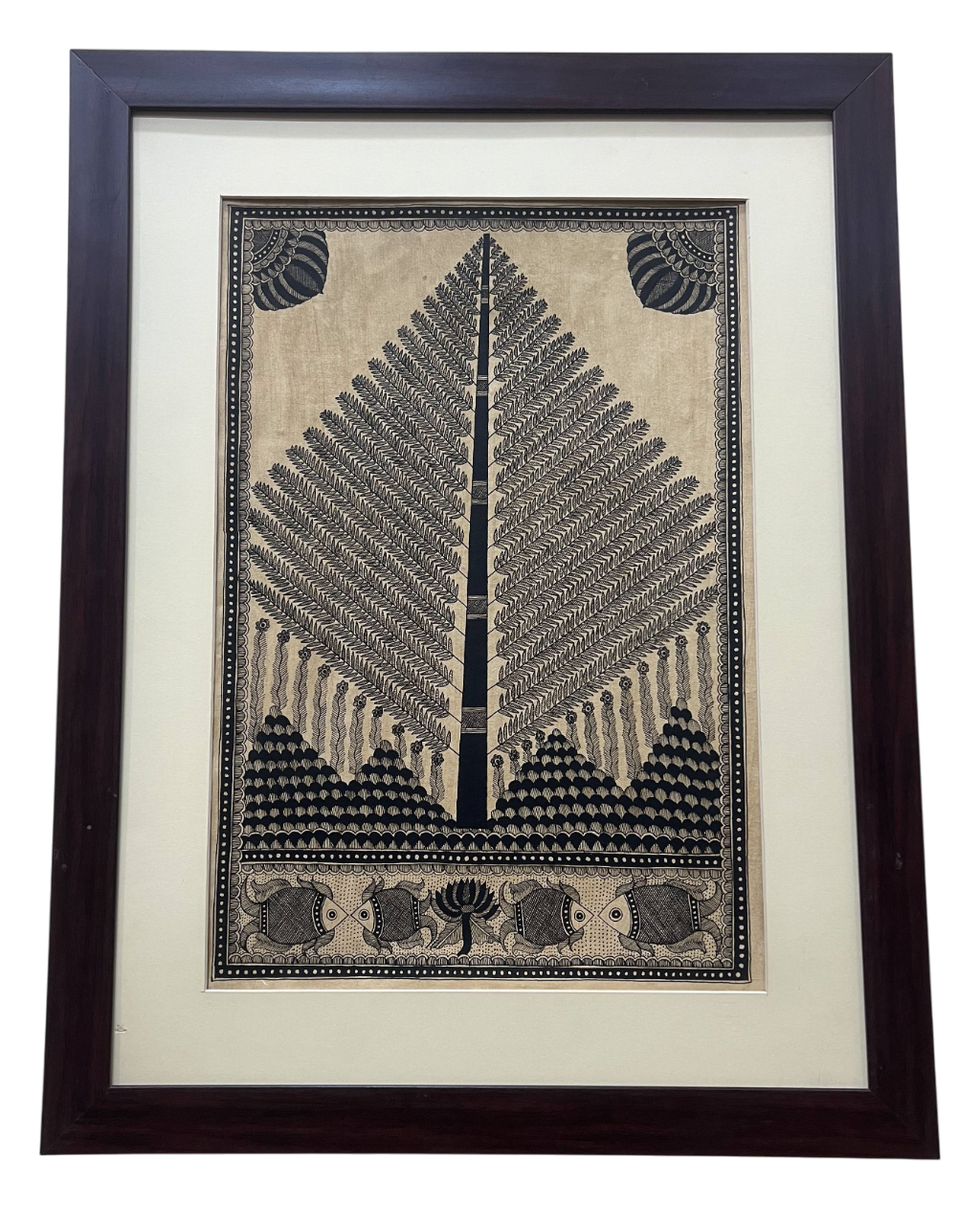 Hand-Painted Madhubani Tree of Life – A Masterpiece of Tradition